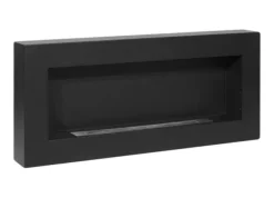 Best Etanolkamin Öppna spisar Bio-eldplats Hängande biopejs Bioetanolbrännare BOX 90 cm x 40 cm x 12 cm matt svart ekologisk eldstad Öppna Spisar