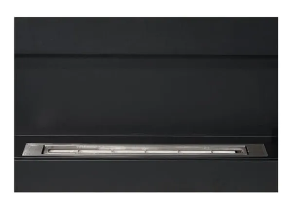 Best Etanolkamin Öppna spisar Bio-eldplats Hängande biopejs Bioetanolbrännare BOX 90 cm x 40 cm x 12 cm matt svart ekologisk eldstad Öppna Spisar