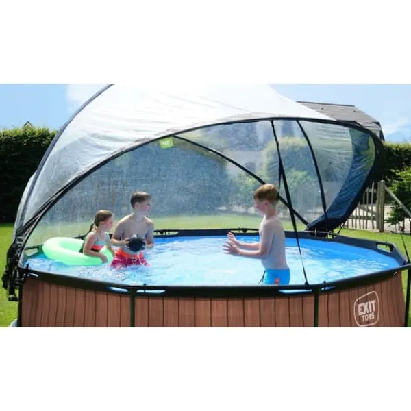 EXIT pooltak ECO ø366cm - även för Intex/Bestway - universell