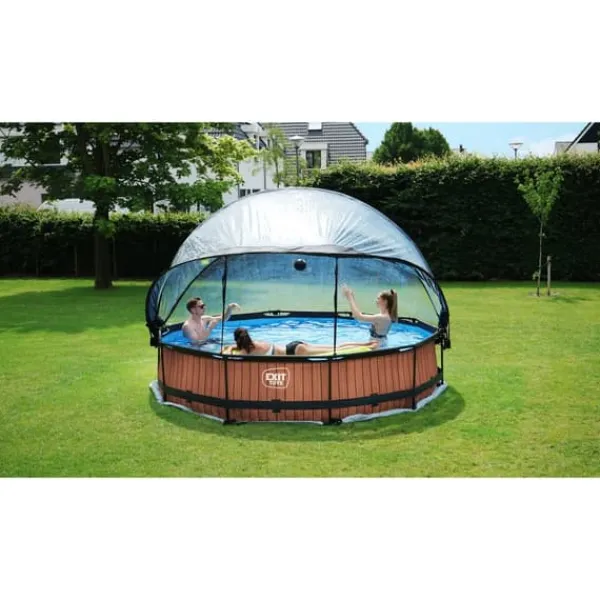 EXIT pooltak ECO ø366cm - även för Intex/Bestway - universell