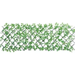 Expanderbar konstväxt murgröna spaljé - Dekoration och insynsskydd | Färg: Grön | Storlek: 180x65 cm