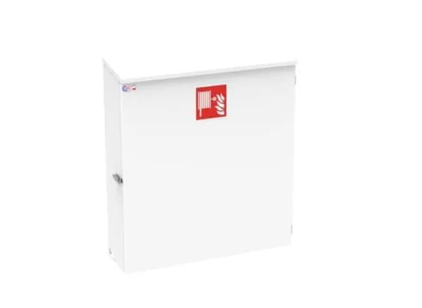 Falck slangskåp modell 4SW med 30 m x 25 mm slang för utomhusbruk