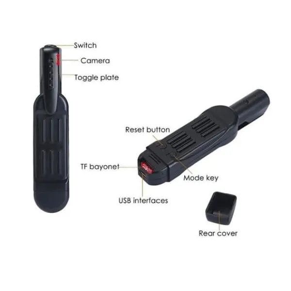 New Faux bläckpenna med spionkamera 1080P Falska Övervakningskameror