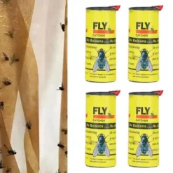 Fdit flugfällor 24st insektsfällor flugor Anti-myggfluga pappersrulle för inomhusbruk