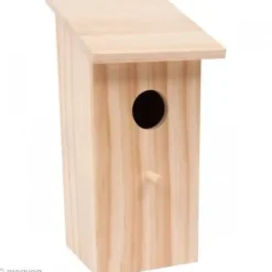 Fågelholk i trä - Fyrkant Mini - 21,5 cm Fågelholk trä: - Form: Fyrkantig - Format: Liten - Dimensioner: 10,4 x 11 x 21,5 cm (l x B x H)