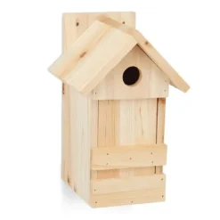 Clearance Fågelholk, Trä, 25x16x14 cm, Natur För Fåglar & Småvilt