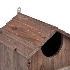 Hot Fågelholk, 38.5x25x28 cm, Brun För Fåglar & Småvilt