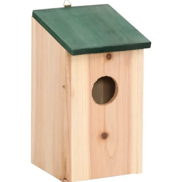 Discount Fågelholkar 4 st trä 12x12x22 cm För Fåglar & Småvilt