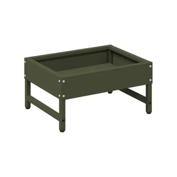 Sale Fågelmatare - - Olivgrön - Kallvalsad stål - 34x26x16 cm - Väderbeständig För Fåglar & Småvilt