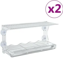 Clearance Fågelmatare för fönster 2 st akryl 30x12x15 cm - Fågelmatare - Fågelmatare Fönster - Home & Living För Fåglar & Småvilt