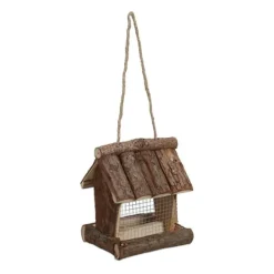 Outlet Fågelmatare, Trä, 17x15x12 cm, Natur För Fåglar & Småvilt