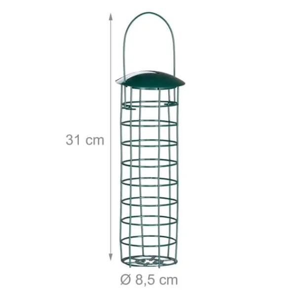 New Fågelmatare, 31x8.5 cm, Grön För Fåglar & Småvilt