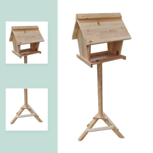Online Fågelmatare, 107x32x27 cm, Brun För Fåglar & Småvilt
