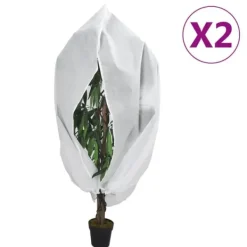 Clearance Fiberdukar med blixtlås 2 st 70 g/m² 3,93x3 m Markduk & Fiberduk