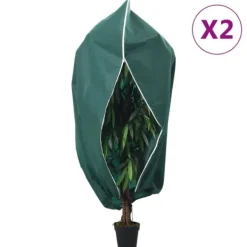 Fiberdukar med blixtlås för växter - Skydd mot frost och snö | Storlek: 1,2x1,8 m | 2 st 70 g/m² Markduk & Fiberduk