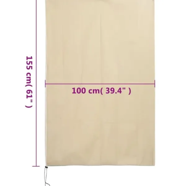 Clearance Fiberdukar med blixtlåsfunktion 4-pack - Växtfrostskydd | Storlek: 1x1,55 m | Vikt: 70 g/m² Markduk & Fiberduk