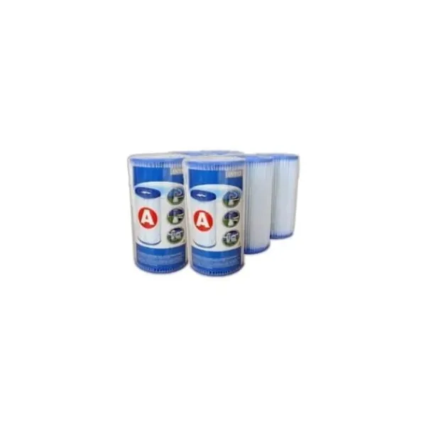 Best Filterpatroner för pool - INTEX - Paket med 6 - Typ A - 10,9 cm x 20,2 cm - Patronfilter Pool- & Spatillbehör