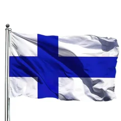 Online Finland Flagga - 150 x 90 cm Flaggor & Vindstrutar