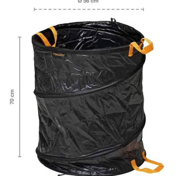 Fiskars Trädgårdsväska Pop Up Solid 172l Svart