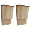 Clearance Fladdermusholk, 22 x 12 x 34 cm, 2-Pack För Fåglar & Småvilt