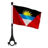 Clearance Flagga - Antigua och Barbuda - 14 x 21 cm - 5 stycken - Polyester - Plaststång Flaggor & Vindstrutar