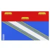 Best Flagga - Ardennerna - 160 x 240 cm - Polyester - Tryck framsidan/baksidan - Metallöljettar Flaggor & Vindstrutar