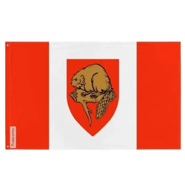 Flagga - Brantford - 160 x 240 cm - Polyester - Tryck på framsidan/baksidan - Metallöglor
