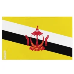 Sale Flagga - Brunei - 160 x 240 cm - Polyester - Framsidan/baksidan - Järnöglor Flaggor & Vindstrutar