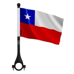 Flagga - Chile - 10 stycken - 14 x 21 cm - Polyester - Utomhus - Flerfärgad