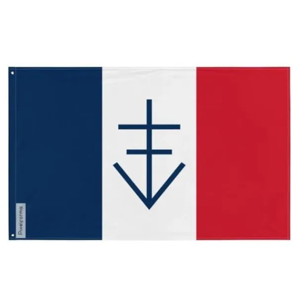 Flagga - Fria republiken Vercors - 160 x 240 cm - Polyester - Tryck på fram- och baksidan - Järnöglor