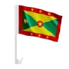 Flagga - Granat - 14 x 21 cm - 20 stycken - Polyester - Tryck fram/bak