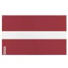 Hot Flagga - Lettland - 120 x 180 cm - Polyester - Framsidan/baksidan - Metallöglor Flaggor & Vindstrutar