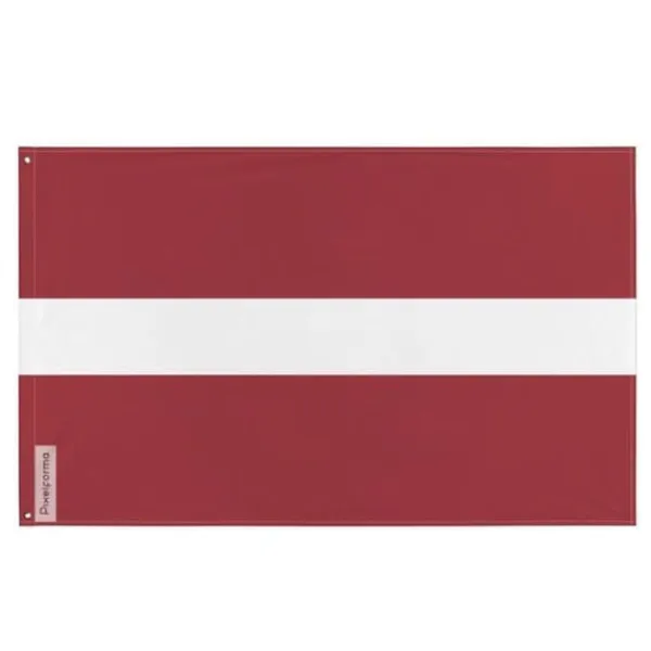 Hot Flagga - Lettland - 120 x 180 cm - Polyester - Framsidan/baksidan - Metallöglor Flaggor & Vindstrutar