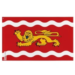 Flagga - Lot-et-Garonne - 120 x 180 cm - Polyester - Tryck på framsidan/baksidan - Metallöglor