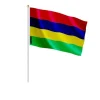 Flagga - Mauritius - 30 x 45 cm - Hållbar polyester - Tryck på fram- och baksidan - Lätt och robust