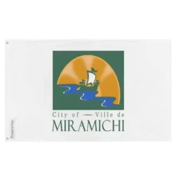 Flagga - Miramichi - 60 x 90 cm - Polyester - Tryck på fram- och baksidan - Metallöglor