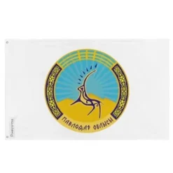 Sale Flagga - Oblys - Pavlodar - 90 x 150 cm - Polyester - Tryck på fram och baksidan Flaggor & Vindstrutar