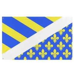Online Flagga - Oise - 64 x 96 cm - Polyester - Tryck fram/bak - Öglor i metall Flaggor & Vindstrutar