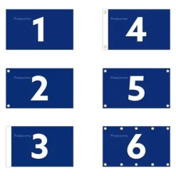 Outlet Flagga - RF - 60 x 90 cm - Polyester - Tryck på fram- och baksidan - Öljett i järn Flaggor & Vindstrutar