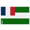 Flagga - Syriska federationen - 192 x 288 cm - Polyester - Dubbeltryck - Metallöglor
