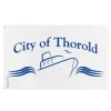 Hot Flagga - Thorold - 120 x 180 cm - Polyester - Tryck på fram och baksida - Ögla i järn Flaggor & Vindstrutar
