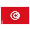 Best Flagga - Tunisien - 90 x 150 cm - Polyester - Framsidan/baksidan - Ögla i järn Flaggor & Vindstrutar