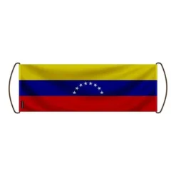 Flagga - Venezuela - 17 x 50 cm - Polyester - Vattentät - Fram/ bak