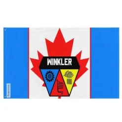 Flagga - Winkler - 192 x 288 cm - Polyester - Tryck fram/bak - Metallöglor