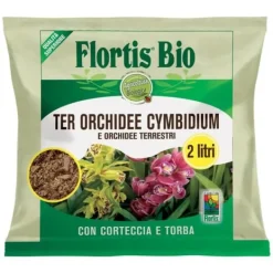 Hot FLORTIS TERRICCIO ORKIDEOR/CYMBIDIUM 2LT VÅRD FÖR VÄXTER INOMHUS UTOMHUS TRÄDGÅRDSARBETE Jord & Sand