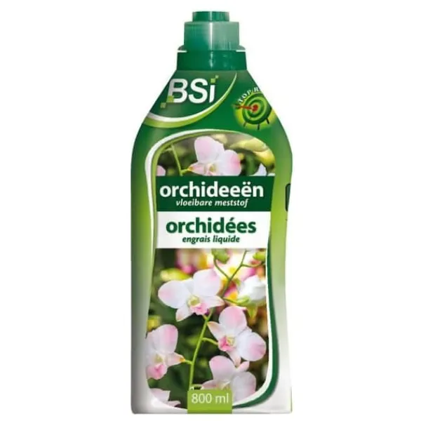 Flytande gödningsmedel för orkidéer - BSI - Stimulerar blomningen - Med spårämnen och kelater - 800 ml Gödningsmedel