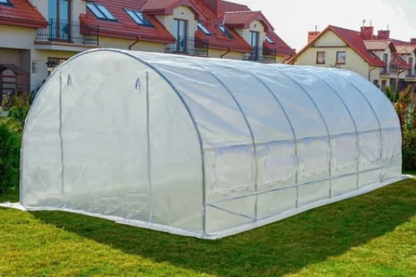 Viking Choice Folietunnelväxthus med fönster 600 x 300 x 200 cm Vit
