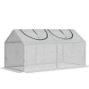 Online Folieväxthus 120x60x60 cm med fönster, PE – tomathus/drivbänk, vit Växthus