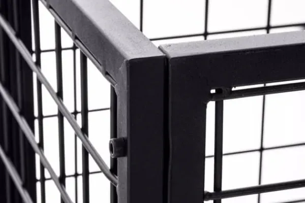 Forrest Firewood Rack - Black Metal, 40x40x120 cm