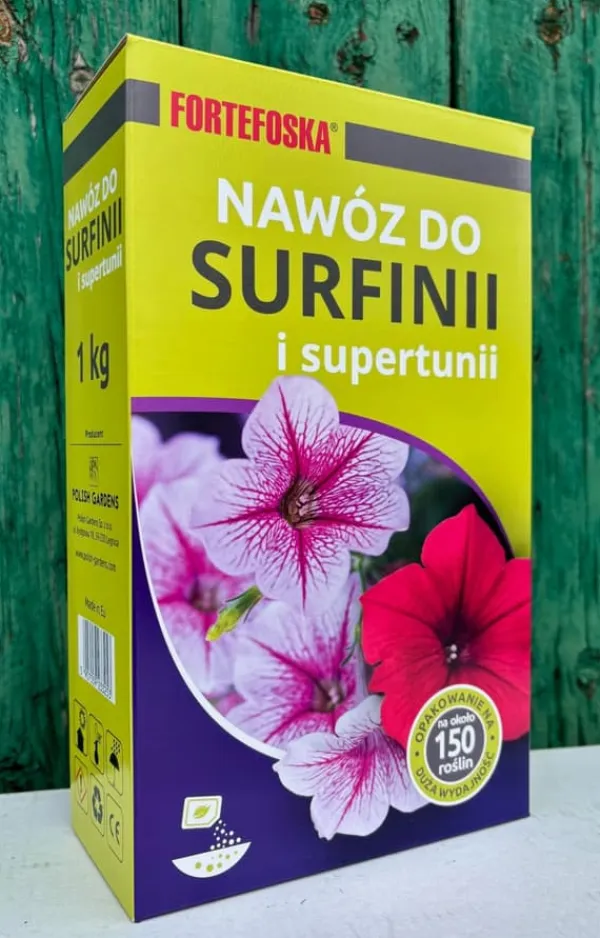Best FORTEFOSKA SURFINIA GÖDNINGSMEDEL 1 KG GRANULAT MYCKET EFFEKTIVT Gödningsmedel